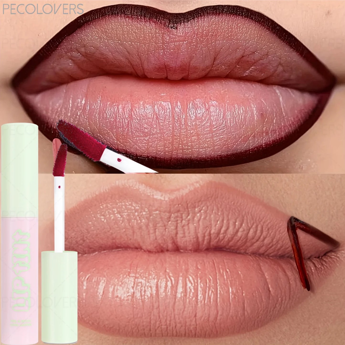 1 Pc Tear Off Lipstick & Lip Liner, Peel Off Lip Gloss Tattoo, Custom Lip Lines, for All Types, Daily Lip Makeup, Perfect Gifts