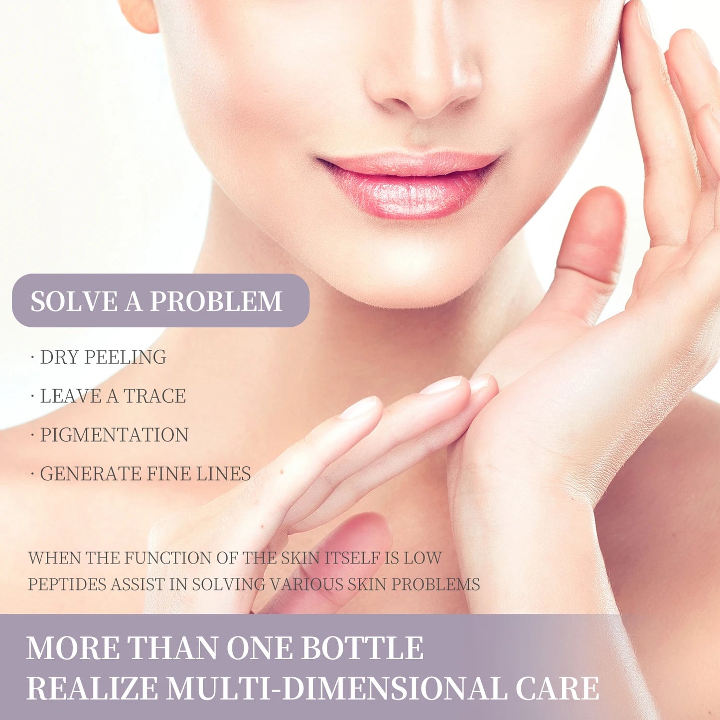 6 Peptide Skin Collagen Serum, Face Niacinamide and Hyaluronic Acid Moisturizing Face Serum for All Skin Types, Skincare