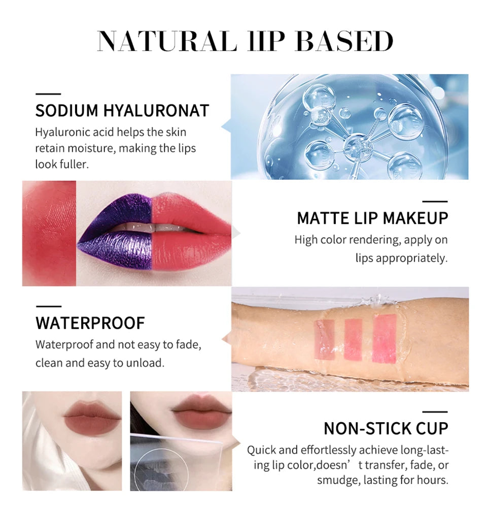 Blading Lip Stain Peel Off Masque Long Lasting Waterproof and Transfer Proof Nude Lip Tint Matte Finish Peel Off Lip Stain