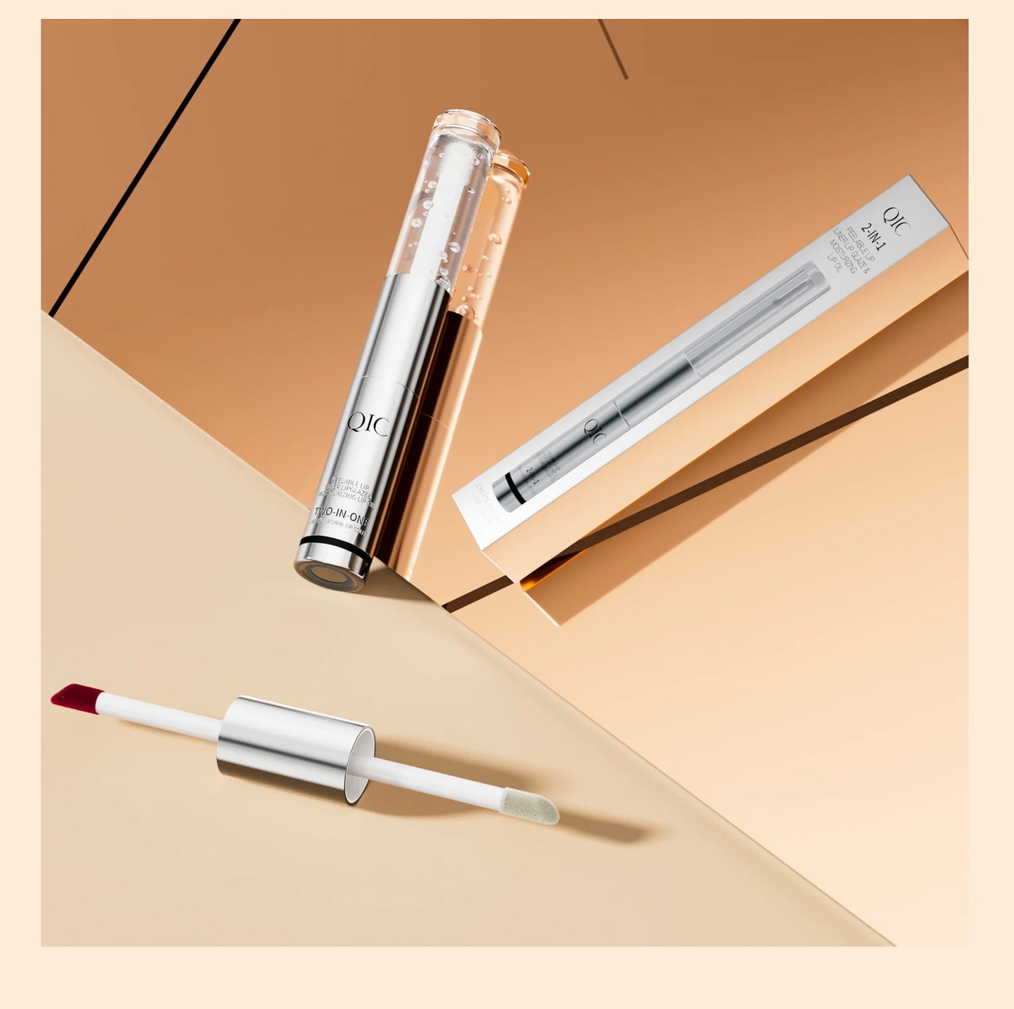 QIC Waterproof Lip Liner Peel Off Tattoo Lipgloss Long Lasting Matte Lip Tint Brown Contour Tear-off Lips Stain Cosmetic
