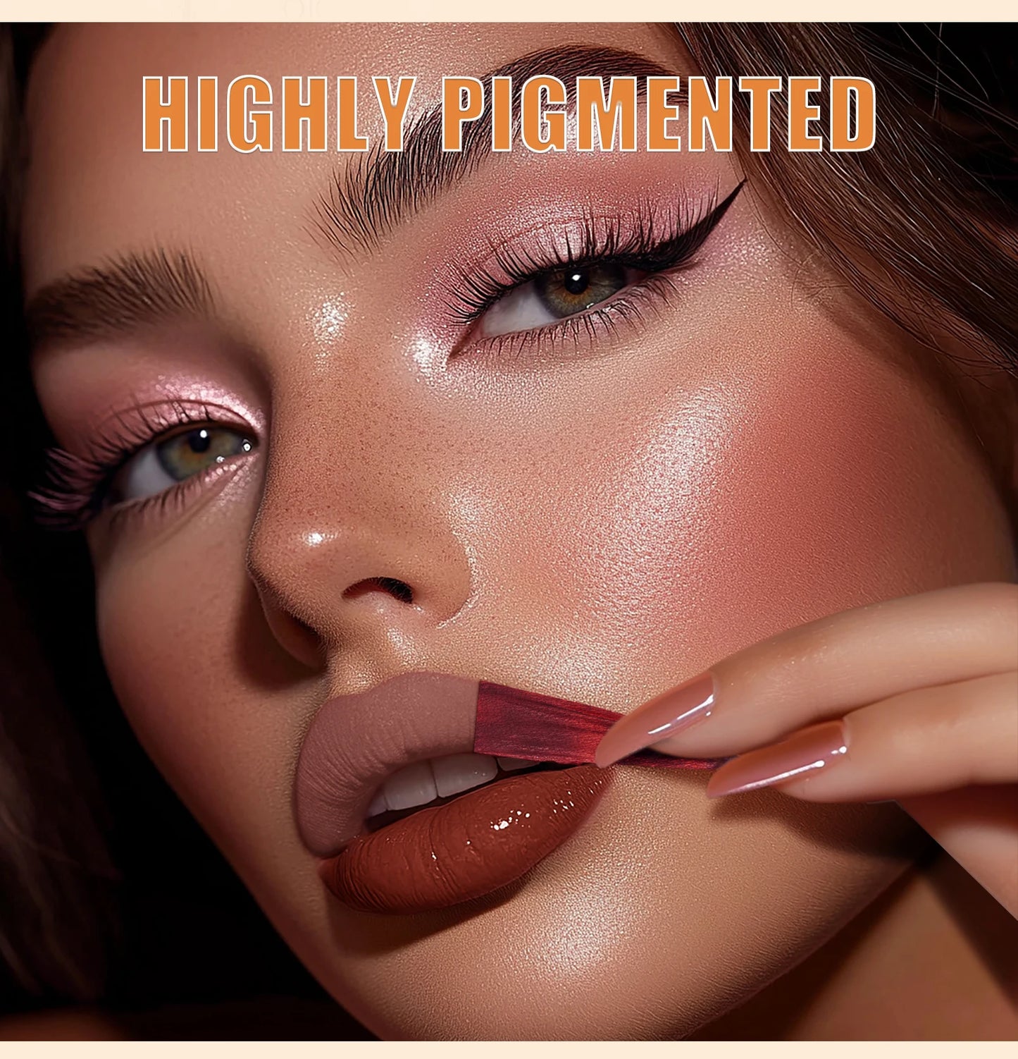 QIC Waterproof Lip Liner Peel Off Tattoo Lipgloss Long Lasting Matte Lip Tint Brown Contour Tear-off Lips Stain Cosmetic